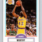 1990-91 Fleer #97 James Worthy Lakers NBA Basketball Image 1