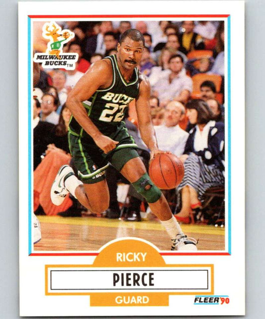 1990-91 Fleer #106 Ricky Pierce Bucks NBA Basketball Image 1