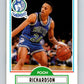 1990-91 Fleer #116 Pooh Richardson RC Rookie Timberwolves NBA Basketball Image 1
