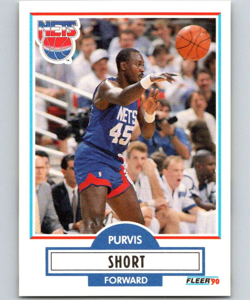 1990-91 Fleer #123 Purvis Short NJ Nets NBA Basketball Image 1