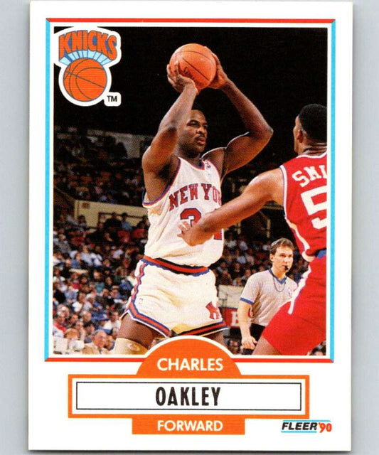 1990-91 Fleer #128 Charles Oakley Knicks NBA Basketball