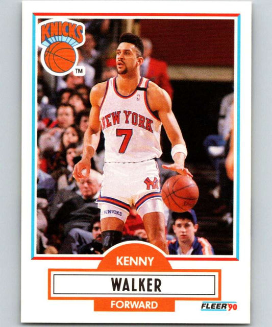 1990-91 Fleer #130 Kenny Walker Knicks NBA Basketball