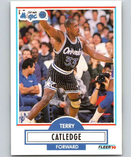 1990-91 Fleer #133 Terry Catledge Magic NBA Basketball Image 1