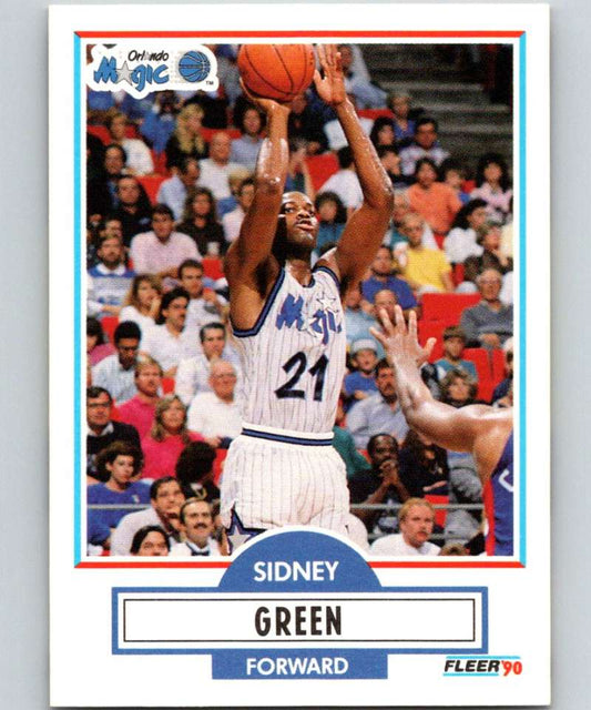 1990-91 Fleer #134 Sidney Green Magic NBA Basketball Image 1