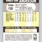 1990-91 Fleer #138 Ron Anderson 76ers NBA Basketball Image 2