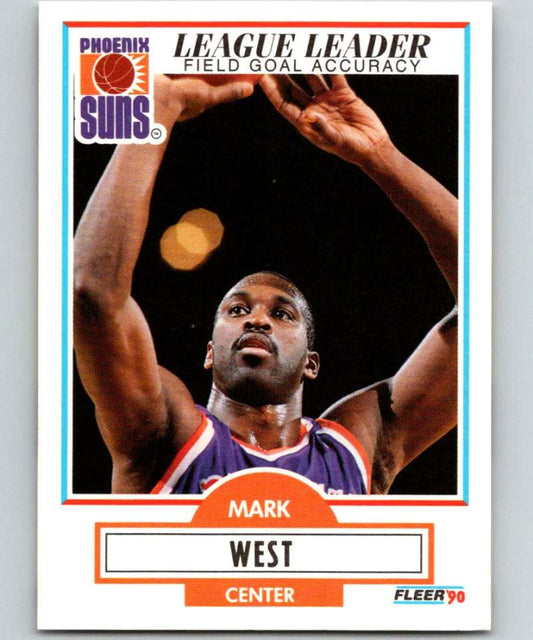 1990-91 Fleer #153 Mark West Suns NBA Basketball Image 1