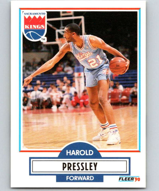 1990-91 Fleer #166 Harold Pressley Sac Kings NBA Basketball