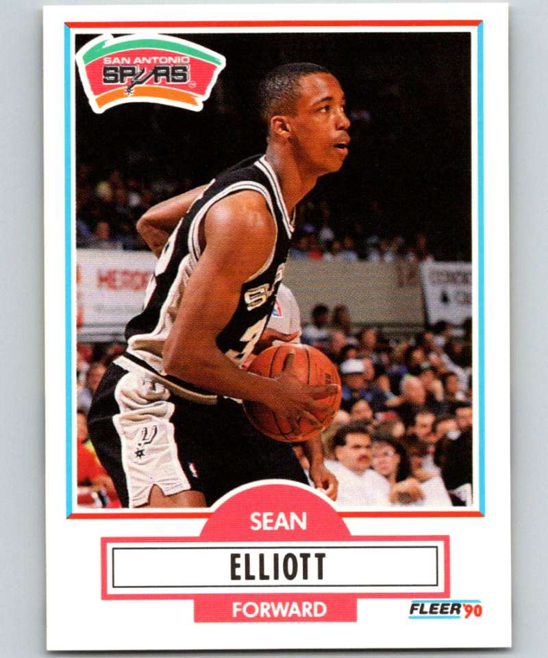 1990-91 Fleer #171 Sean Elliott RC Rookie Spurs NBA Basketball