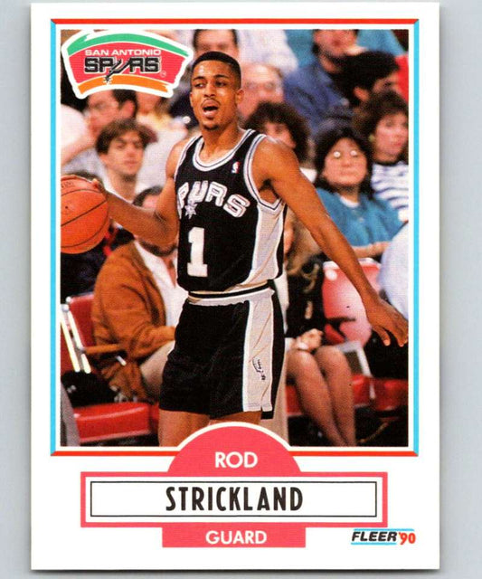 1990-91 Fleer #173 Rod Strickland Spurs NBA Basketball Image 1