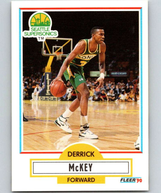 1990-91 Fleer #180 Derrick McKey NBA Basketball Image 1
