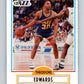 1990-91 Fleer #185 Blue Edwards RC Rookie Jazz NBA Basketball Image 1