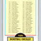 1990-91 Fleer #198 Checklist 100-198 NBA Basketball Image 1