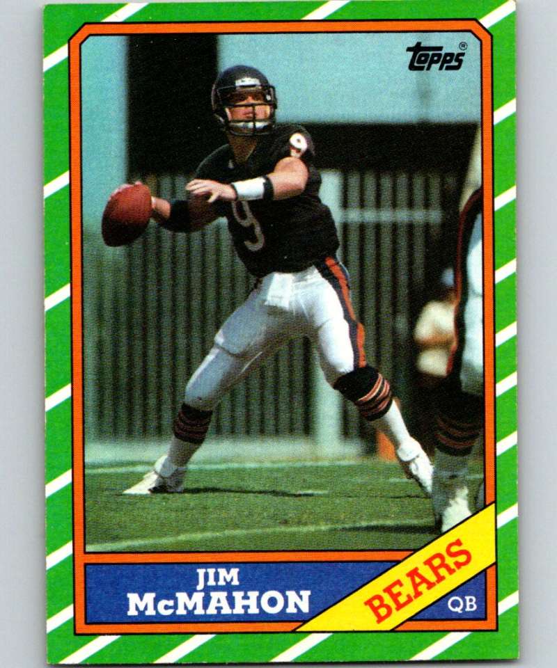 1986 Topps #10 Jim McMahon Bears NFL Football
