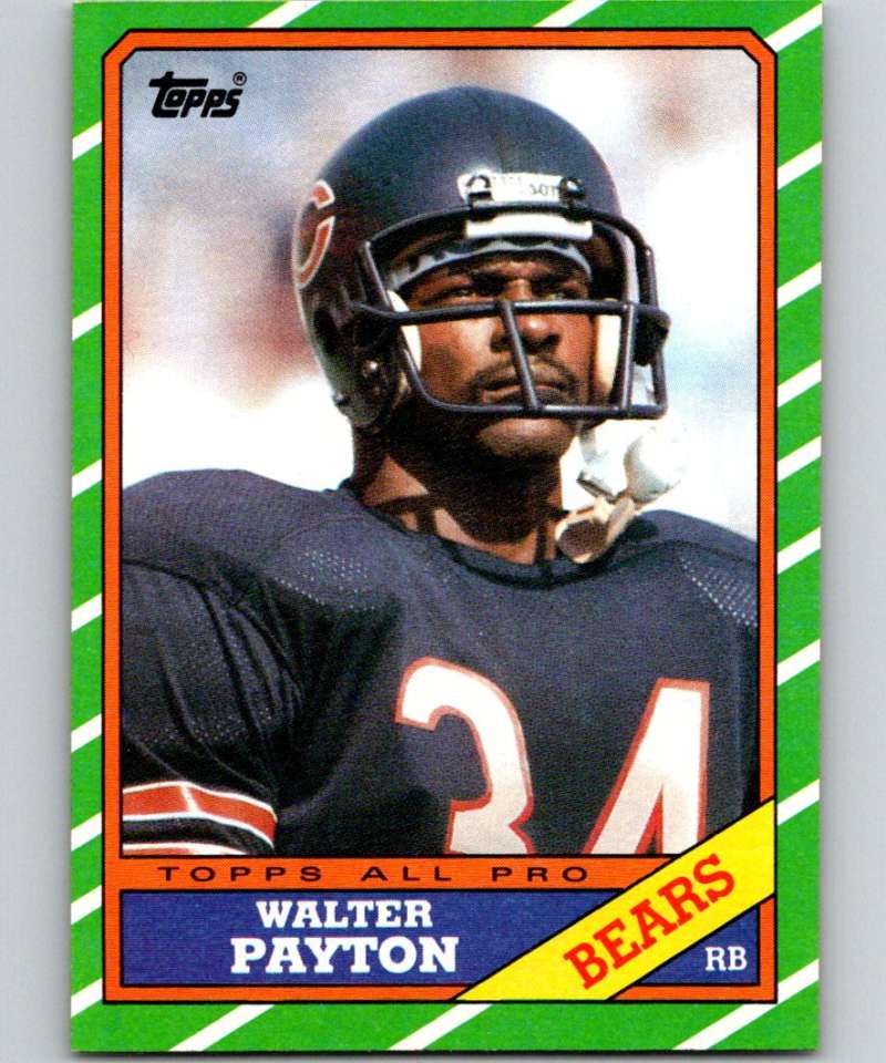 1986 Topps #11 Walter Payton Bears NFL Football