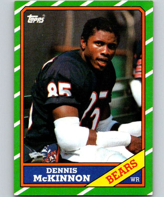 1986 Topps #14 Dennis McKinnon RC Rookie Bears NFL Football