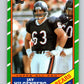 1986 Topps #17 Jay Hilgenberg RC Rookie Bears NFL Football