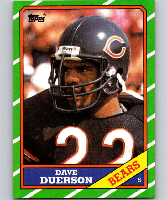 1986 Topps #27 Dave Duerson RC Rookie Bears NFL Football