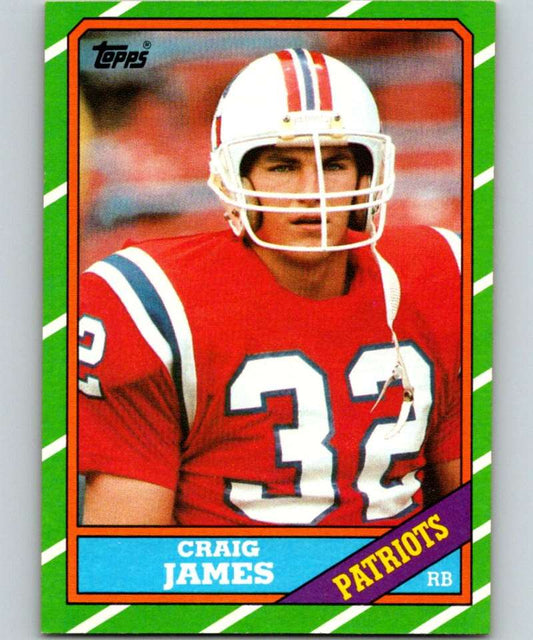 1986 Topps #32 Craig James Patriots NFL Football
