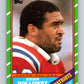 1986 Topps #35 Brian Holloway Patriots NFL Football Image 1