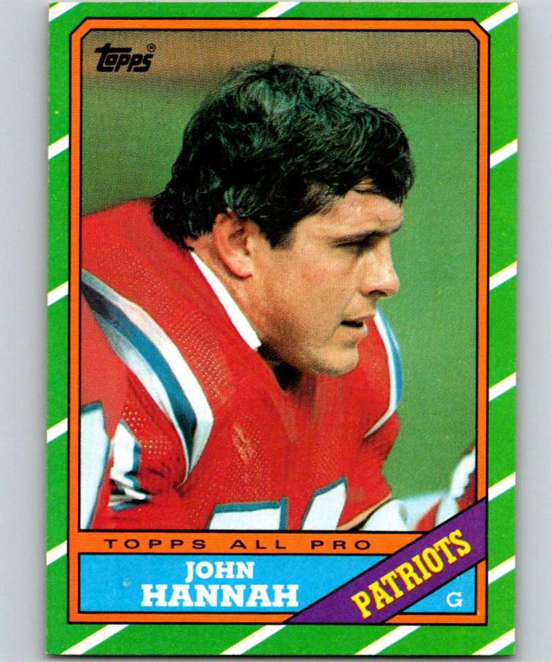 1986 Topps #36 John Hannah Patriots NFL Football