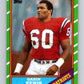1986 Topps #38 Garin Veris RC Rookie Patriots NFL Football Image 1