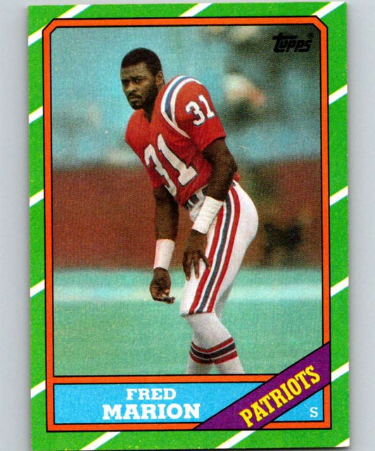 1986 Topps #42 Fred Marion RC Rookie Patriots NFL Football