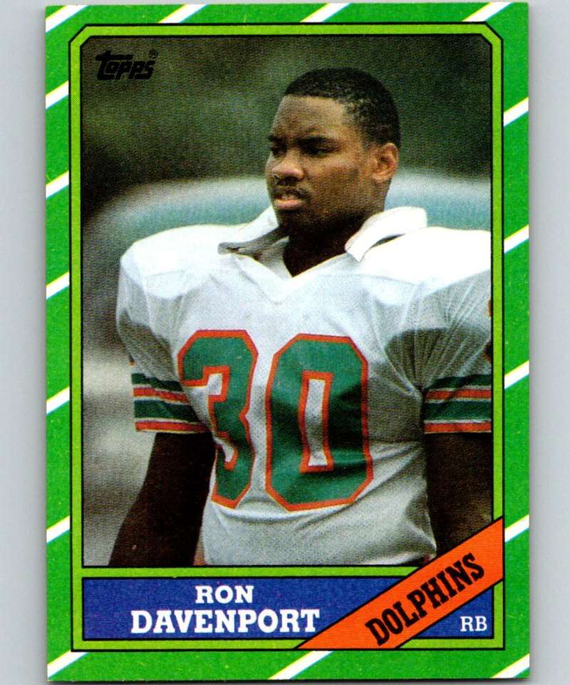 1986 Topps #47 Ron Davenport RC Rookie Dolphins NFL Football