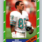 1986 Topps #50 Nat Moore Dolphins NFL Football