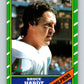 1986 Topps #51 Bruce Hardy Dolphins NFL Football Image 1