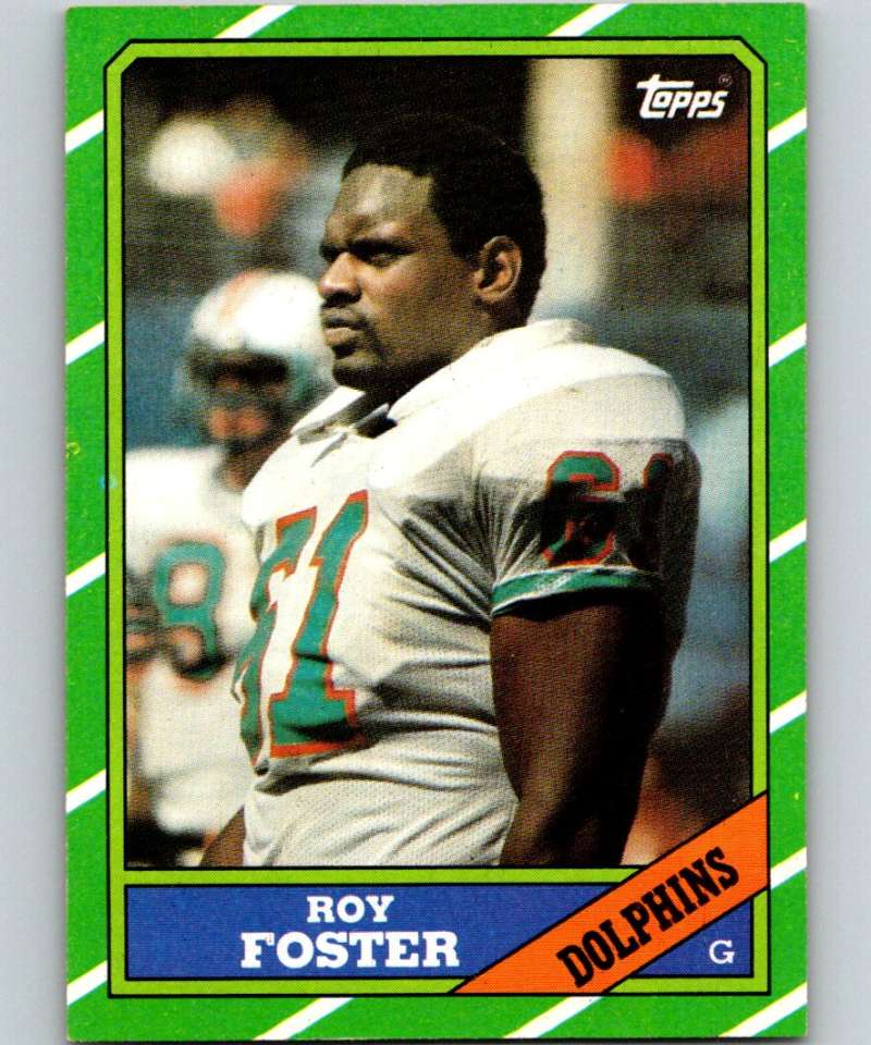 1986 Topps #52 Roy Foster Dolphins NFL Football