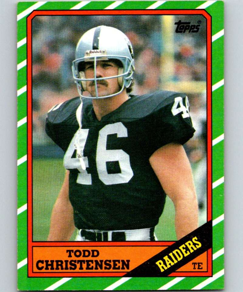 1986 Topps #64 Todd Christensen LA Raiders NFL Football