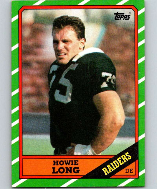 1986 Topps #67 Howie Long LA Raiders NFL Football Image 1