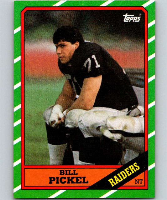 1986 Topps #68 Bill Pickel LA Raiders NFL Football