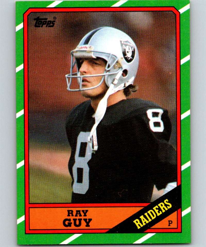 1986 Topps #69 Ray Guy LA Raiders NFL Football Image 1