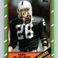 1986 Topps #75 Vann McElroy LA Raiders NFL Football