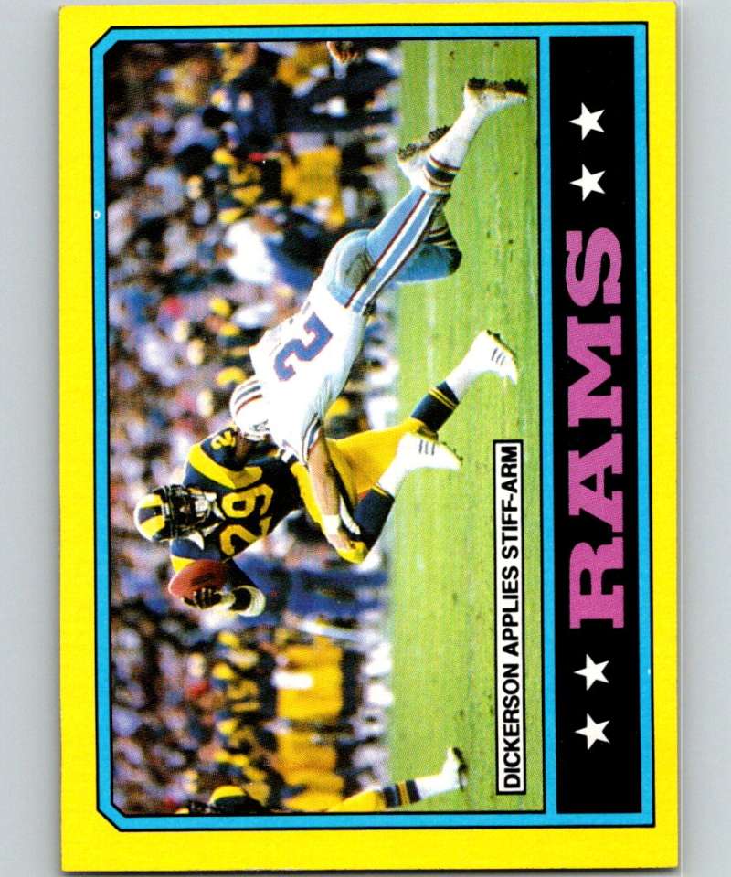 1986 Topps #76 Eric Dickerson LA Rams TL NFL Football Image 1