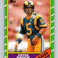 1986 Topps #77 Dieter Brock RC Rookie LA Rams NFL Football