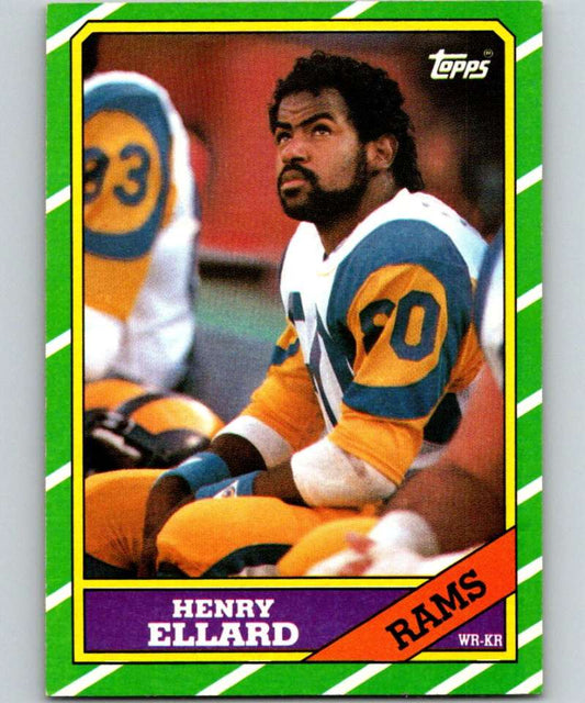 1986 Topps #79 Henry Ellard LA Rams NFL Football Image 1