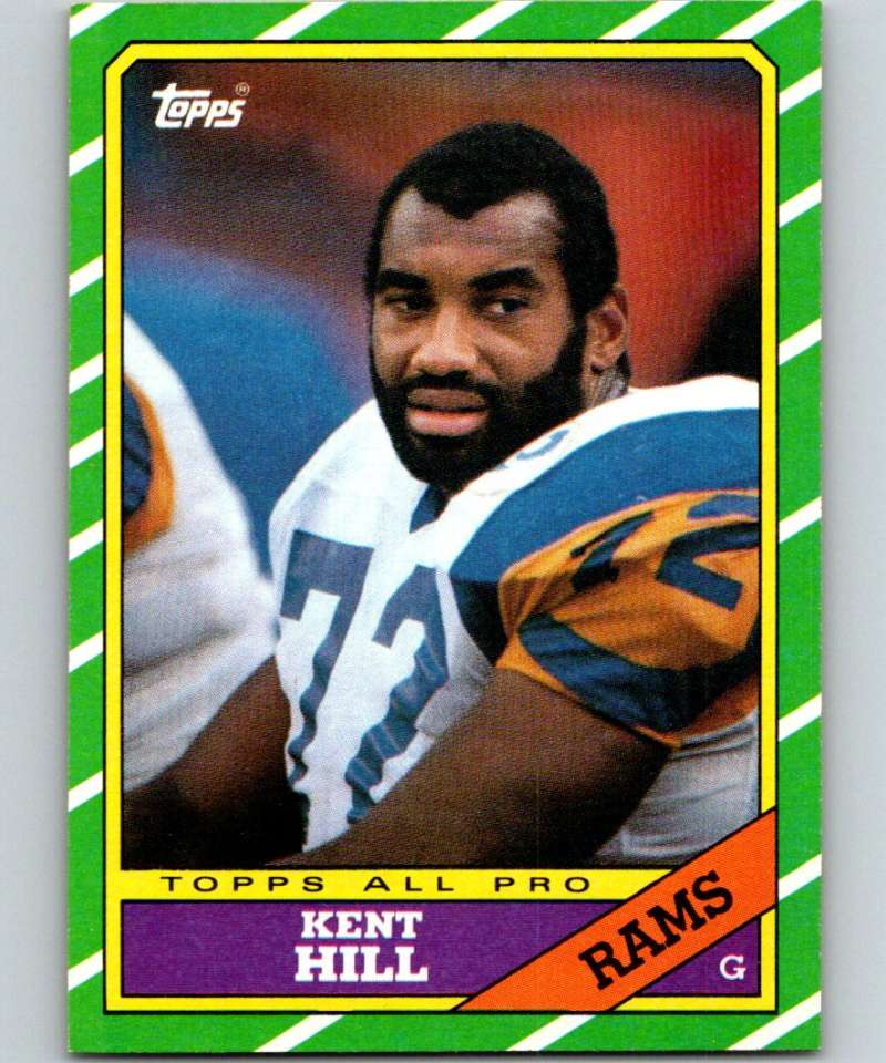 1986 Topps #82 Kent Hill LA Rams AP NFL Football