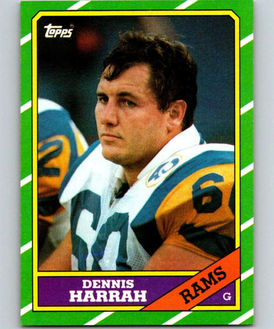 1986 Topps #84 Dennis Harrah LA Rams NFL Football