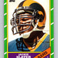 1986 Topps #85 Jackie Slater LA Rams NFL Football Image 1