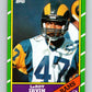 1986 Topps #90 LeRoy Irvin LA Rams NFL Football Image 1