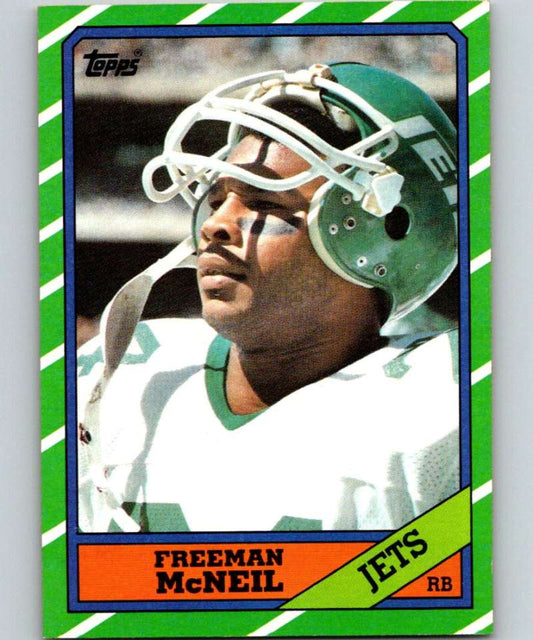 1986 Topps #96 Freeman McNeil NY Jets NFL Football Image 1