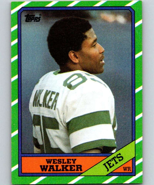 1986 Topps #99 Wesley Walker NY Jets NFL Football Image 1