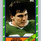 1986 Topps #102 Mickey Shuler NY Jets NFL Football Image 1