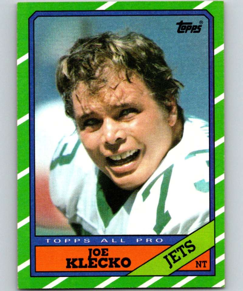 1986 Topps #106 Joe Klecko NY Jets NFL Football Image 1