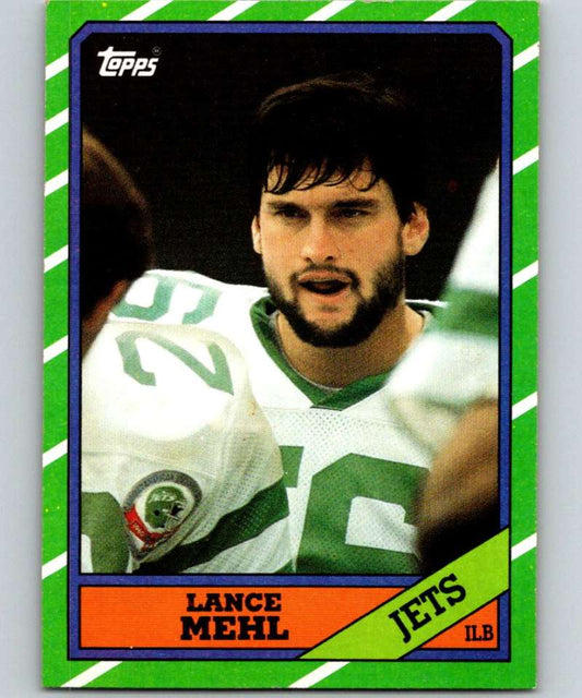 1986 Topps #108 Lance Mehl NY Jets NFL Football Image 1