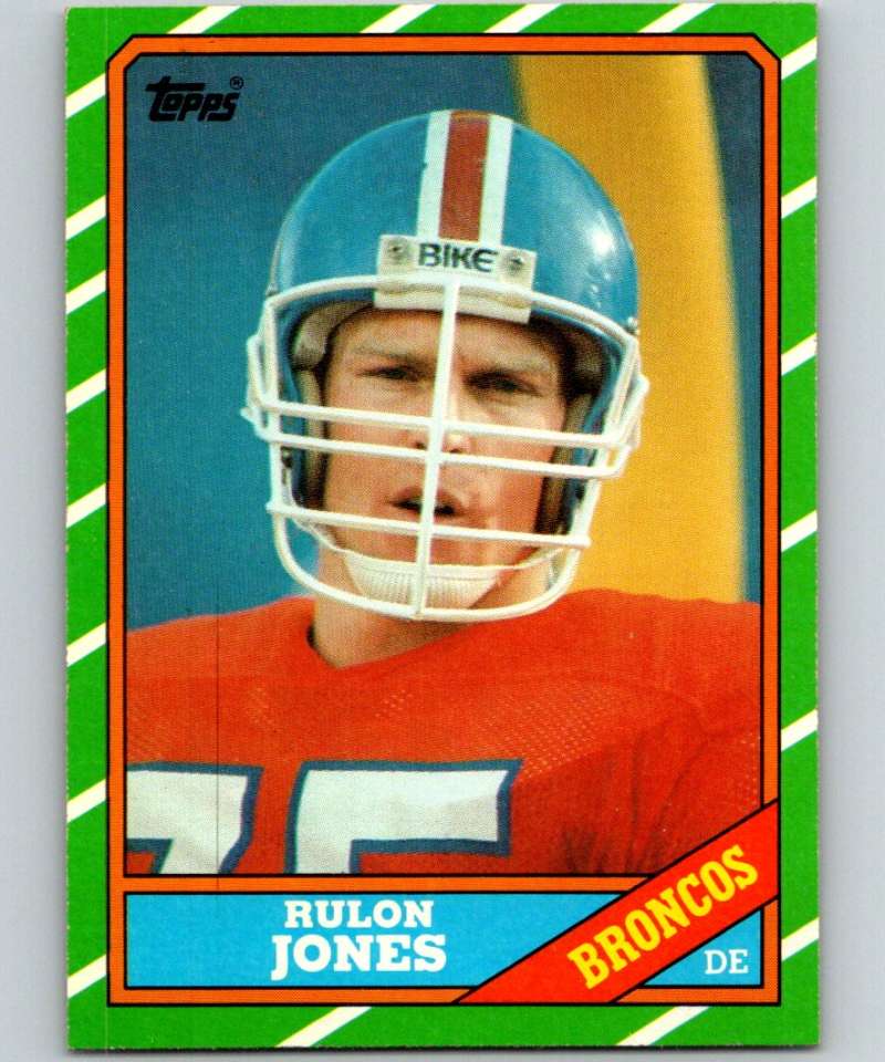 1986 Topps #118 Rulon Jones Broncos NFL Football Image 1