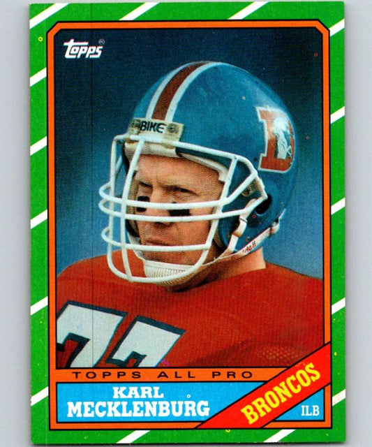 1986 Topps #119 Karl Mecklenburg RC Rookie Broncos NFL Football