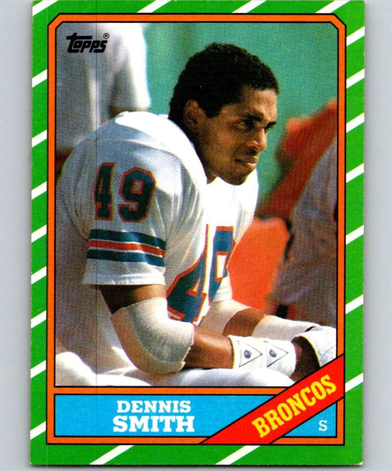 1986 Topps #122 Dennis Smith RC Rookie Broncos NFL Football